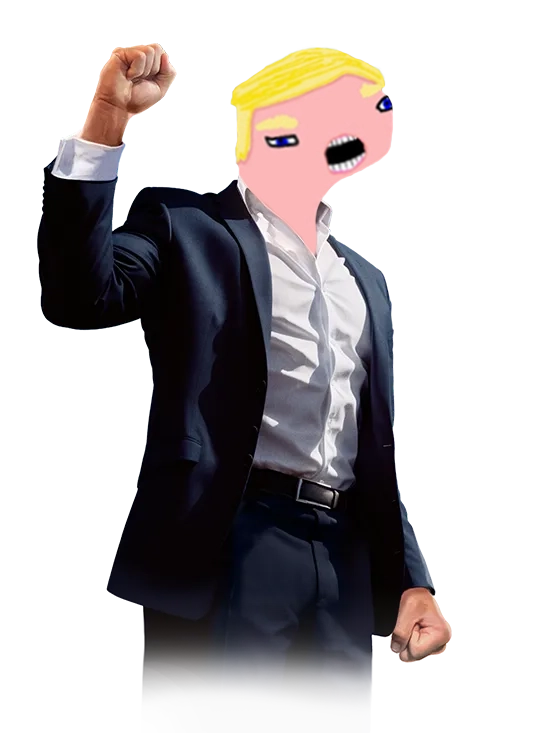 Trump with Fist in the Air